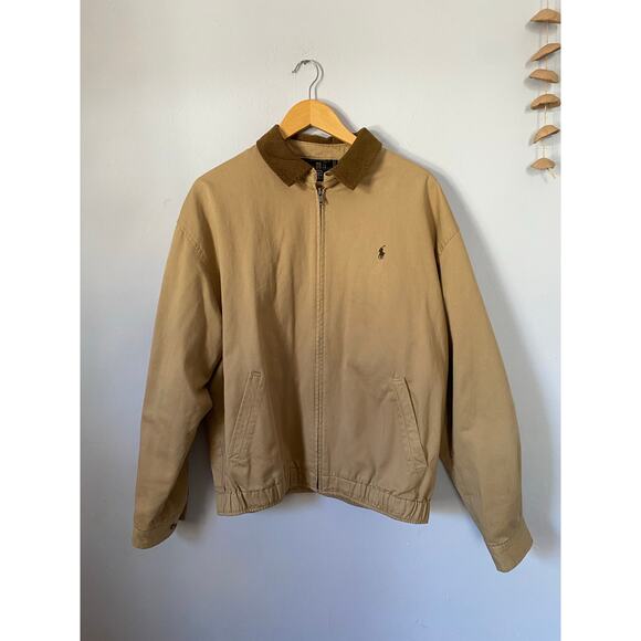 Polo by Ralph Lauren Other - Vintage Tan & Brown Polo Ralph Lauren Harrington Jacket | Corduroy - (Men’s L)